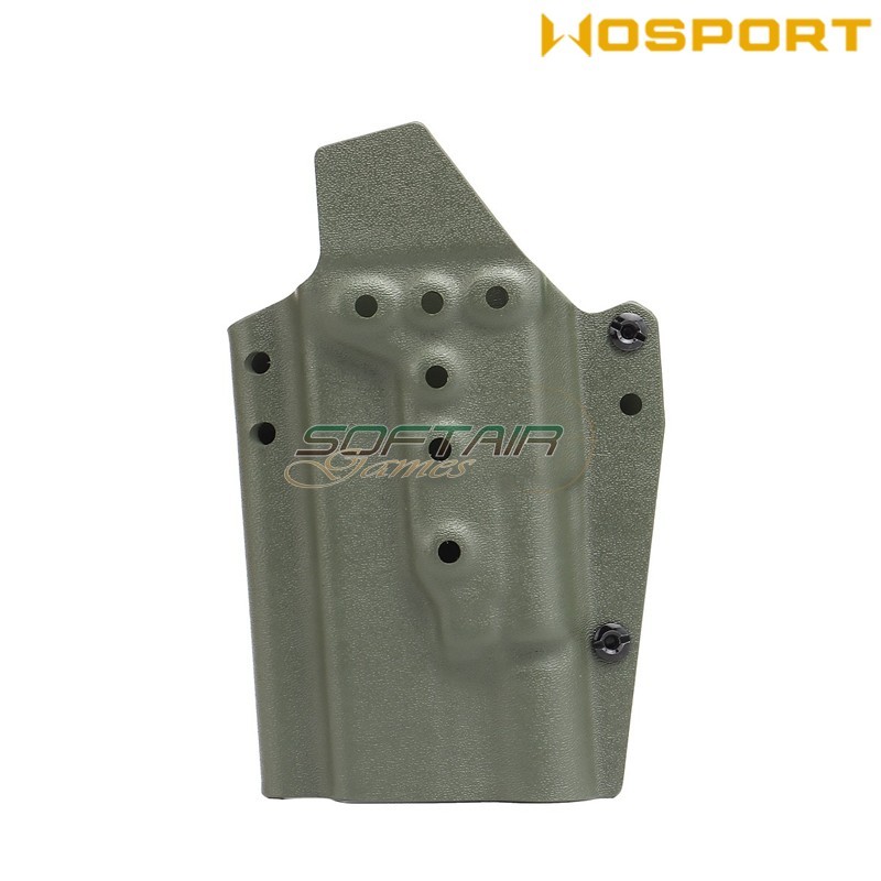 Holster Quick Pull BLACK U.S. KYDEX for Glock W/X300 flashlight WoSport (wo-gb03v)