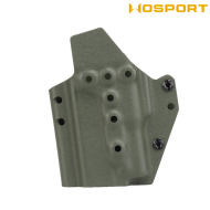 Fondina Quick Pull OLIVE DRAB U.S. KYDEX per Glock C/XC1 torcia WoSport (wo-gb06v)