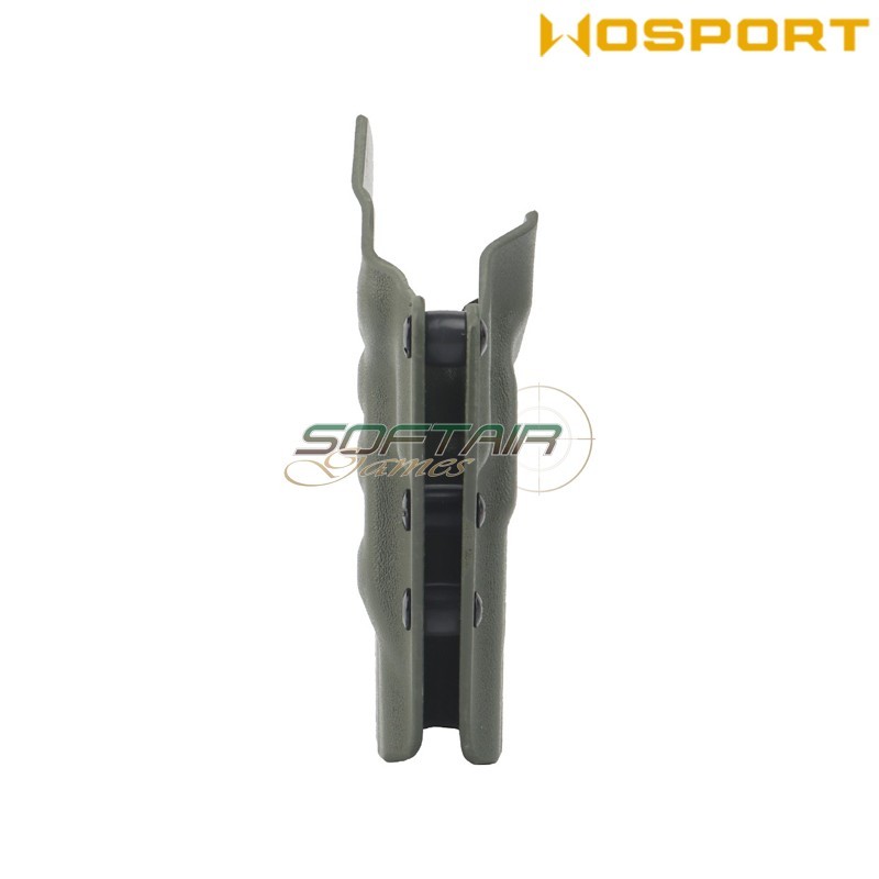 Holster quick pull OLIVE DRAB U.S. KYDEX for Glock G-01 flashlight WoSport (wo-gb07v)