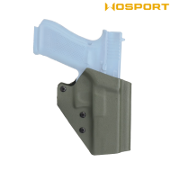 Fondina Quick Pull OLIVE DRAB U.S. KYDEX per Glock e torcia G-01 WoSport (wo-gb07v)