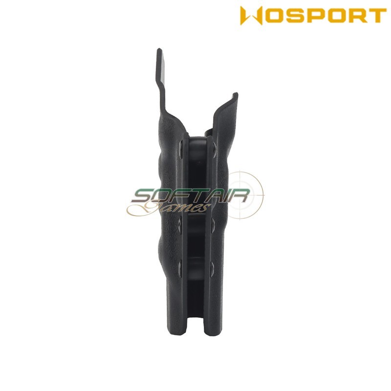 Holster quick pull BLACK U.S. KYDEX for Glock G-01 flashlight WoSport (wo-gb07b)