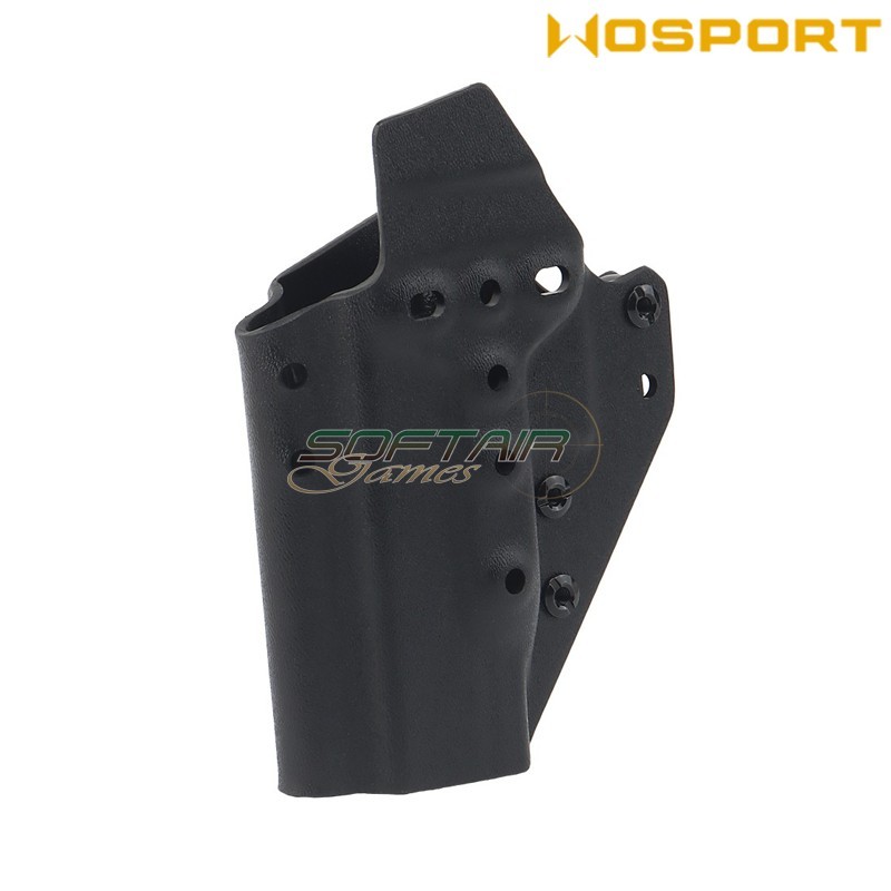 Fondina Quick Pull BLACK U.S. KYDEX per Glock e torcia G-01 WoSport (wo-gb07b)