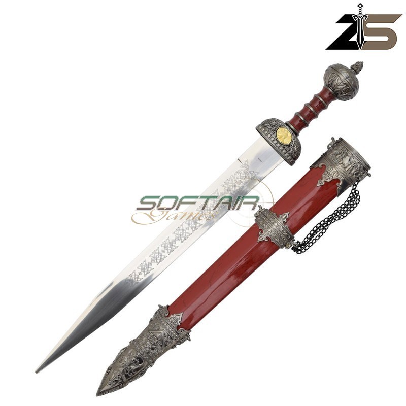 DAGA ORNAMENTALE ROMANA Centurione Rosso ZSWORDS (P648W)