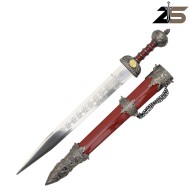 DAGA ORNAMENTALE ROMANA Centurione Rosso ZSWORDS (P648W)