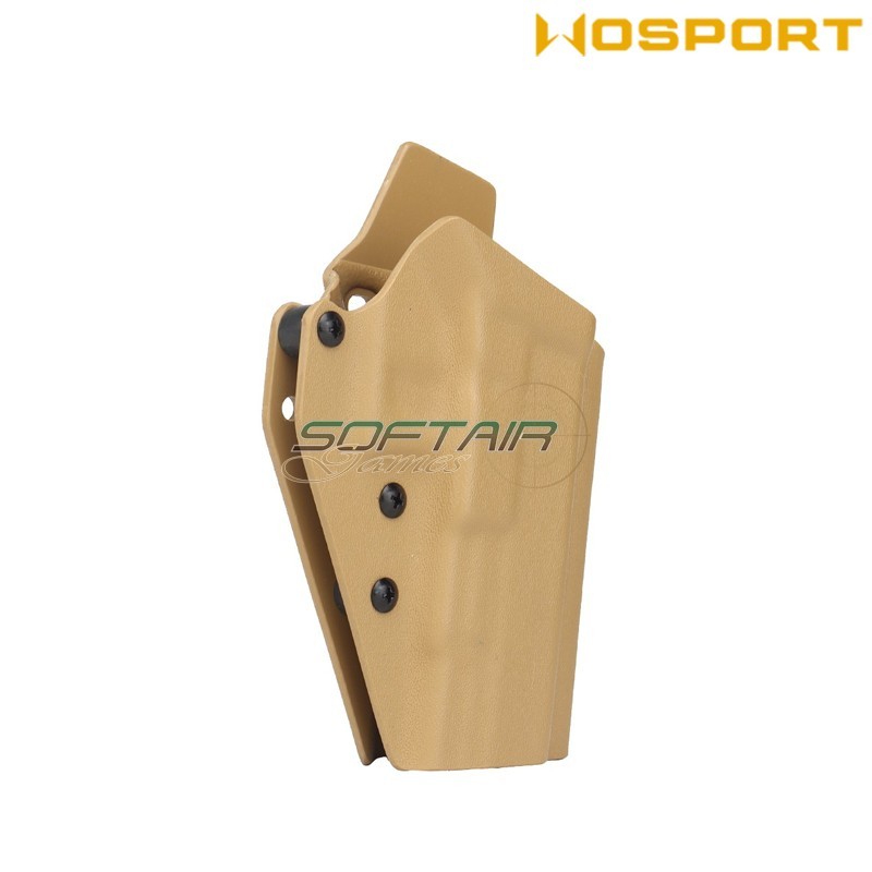 Holster Quick Pull TAN U.S. KYDEX for Glock 43 WoSport (wo-gb08t)