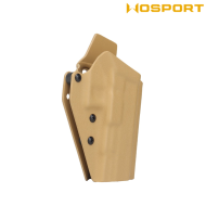 Fondina Quick Pull TAN U.S. KYDEX per Glock 43 WoSport (wo-gb08t)