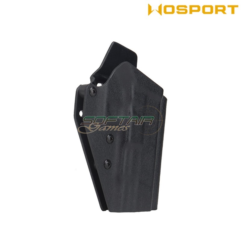 Holster Quick Pull BLACK U.S. KYDEX for Glock 43 WoSport (wo-gb08b)
