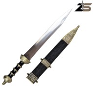 DAGA ORNAMENTALE Gladio Romano Argento e Nero ZSWORDS (ZS1921)