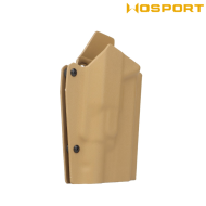 Holster Quick Pull TAN U.S. KYDEX for Glock 17 and XH35 flashlight WoSport (wo-gb09t)