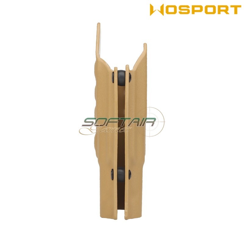 Holster Quick Pull TAN U.S. KYDEX for Glock 17 and XH35 flashlight WoSport (wo-gb09t)