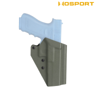 Holster quick pull OLIVE DRAB U.S. KYDEX for glock 34 WoSport (wo-gb10v)