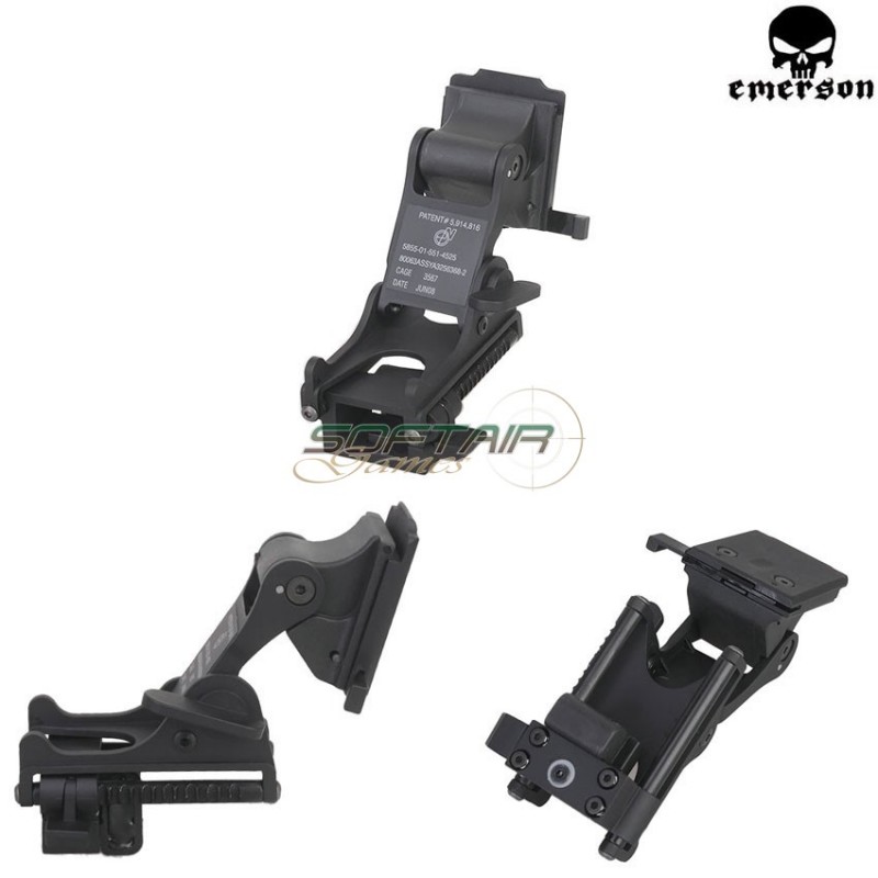 Supporto Visore Rhino Style Nvg Mount Black Emerson (em3281bk)