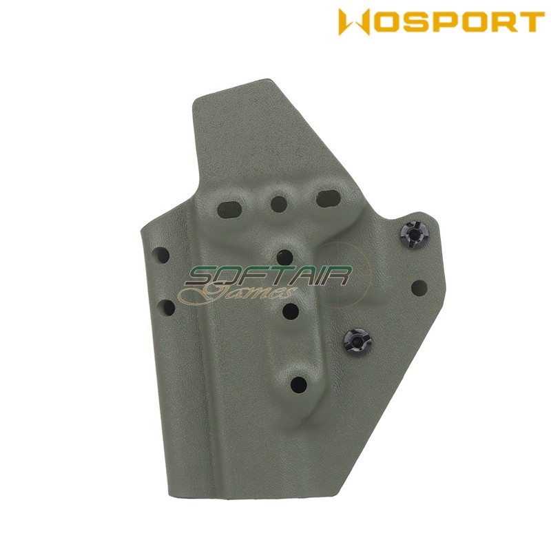Holster quick pull OLIVE DRAB U.S. KYDEX for glock 48 WoSport (wo-gbk11v)