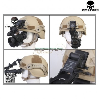 Supporto Visore Rhino Style Nvg Mount Black Emerson (em3281bk)