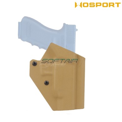 Holster quick pull TAN U.S. KYDEX for glock 48 WoSport (wo-gbk11t)