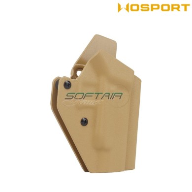 Holster quick pull TAN U.S. KYDEX for glock 48 WoSport (wo-gbk11t)