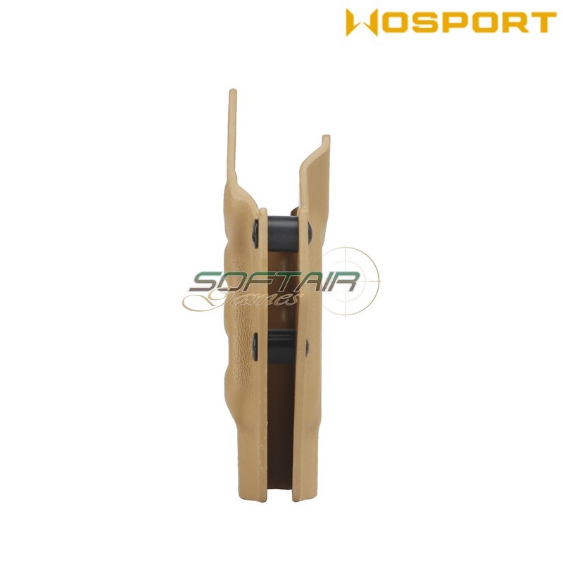 Fondina quick pull TAN U.S. KYDEX per Glock 48 WoSport (wo-gbk11t)