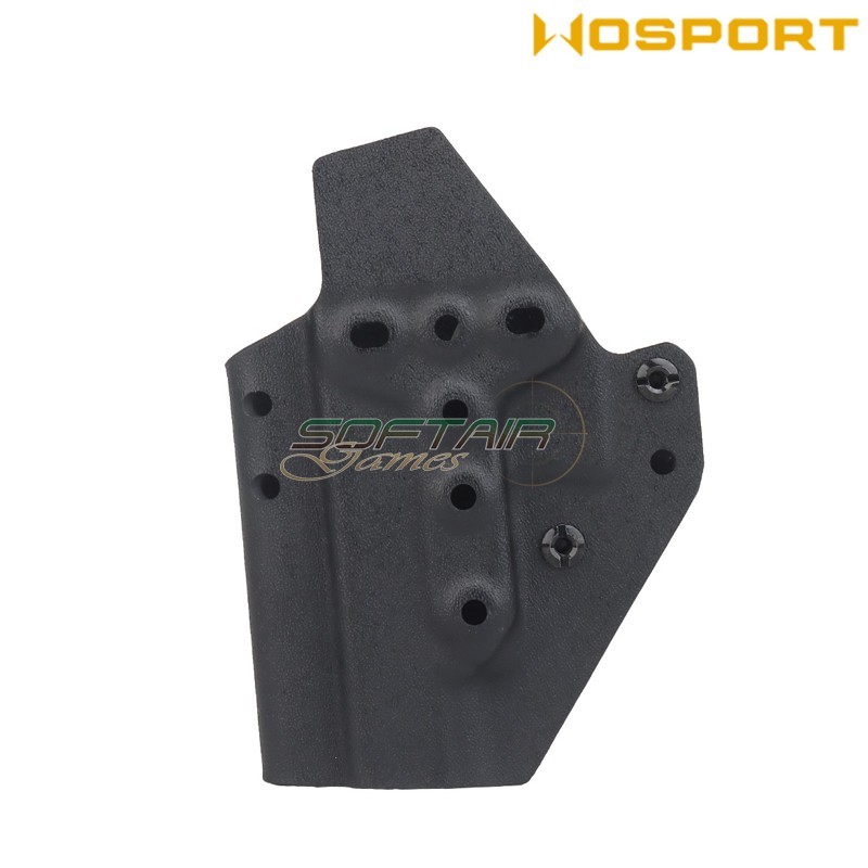 Holster quick pull BLACK U.S. KYDEX for glock 48 WoSport (wo-gbk11b)