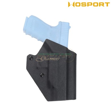 Holster quick pull BLACK U.S. KYDEX for glock 48 WoSport (wo-gbk11b)