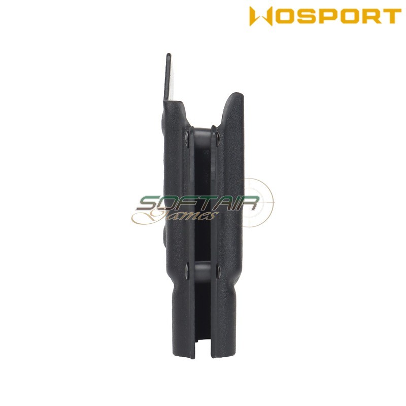 Fondina quick pull BLACK U.S. KYDEX per P226 e torcia X300 WoSport (wo-gbk12b)