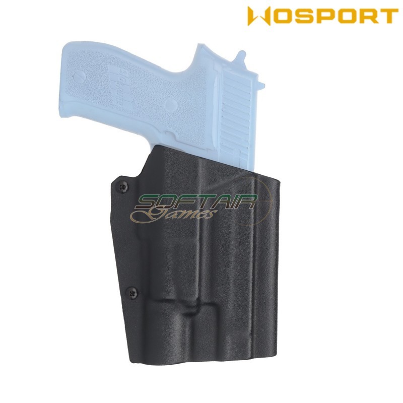 Holster quick pull BLACK U.S. KYDEX for P226 and X300 flashlight WoSport (wo-gbk12b)