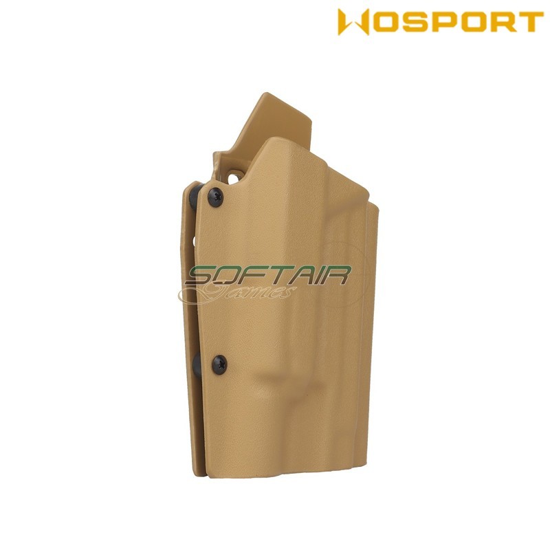 Holster quick pull TAN U.S. KYDEX for P226 and X300 flashlight WoSport (wo-gbk12t)