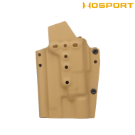 Holster quick pull TAN U.S. KYDEX for P226 and X300 flashlight WoSport (wo-gbk12t)