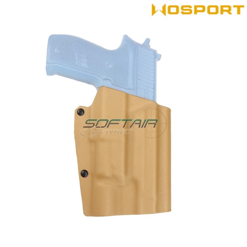 Holster quick pull TAN U.S. KYDEX for P226 and X300 flashlight WoSport (wo-gbk12t)