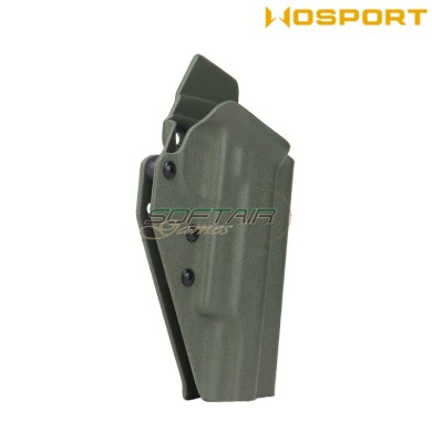 Fondina quick pull OLIVE DRAB U.S. KYDEX per 1911 WoSport (wo-gbk14v)