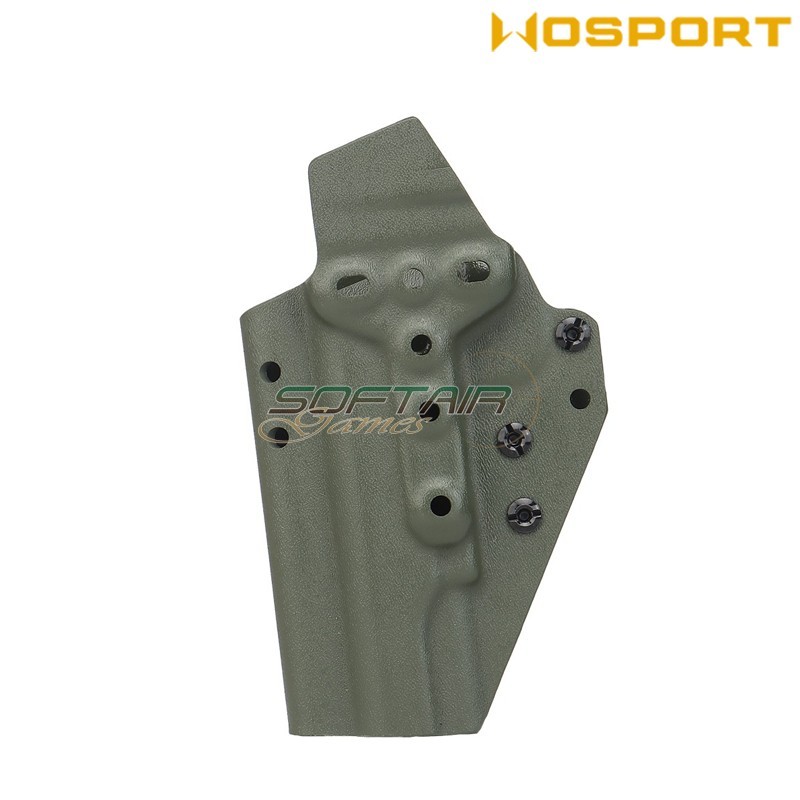 Holster quick pull OLIVE DRAB U.S. KYDEX for 1911 WoSport (wo-gbk14v)