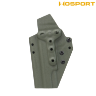 Holster quick pull OLIVE DRAB U.S. KYDEX for 1911 WoSport (wo-gbk14v)