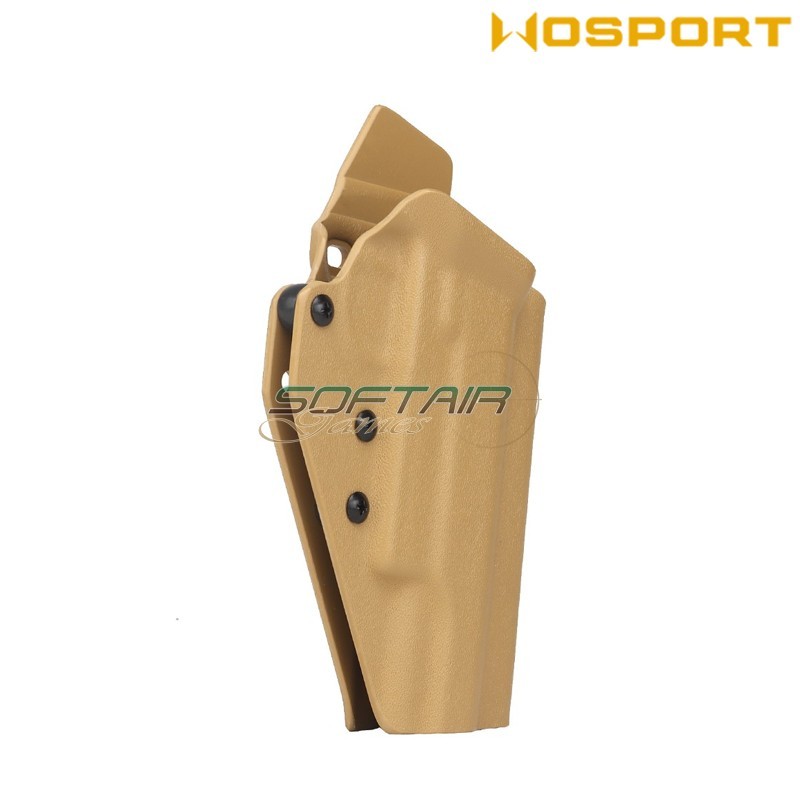 Holster quick pull TAN U.S. KYDEX for 1911 WoSport (wo-gbk14t)