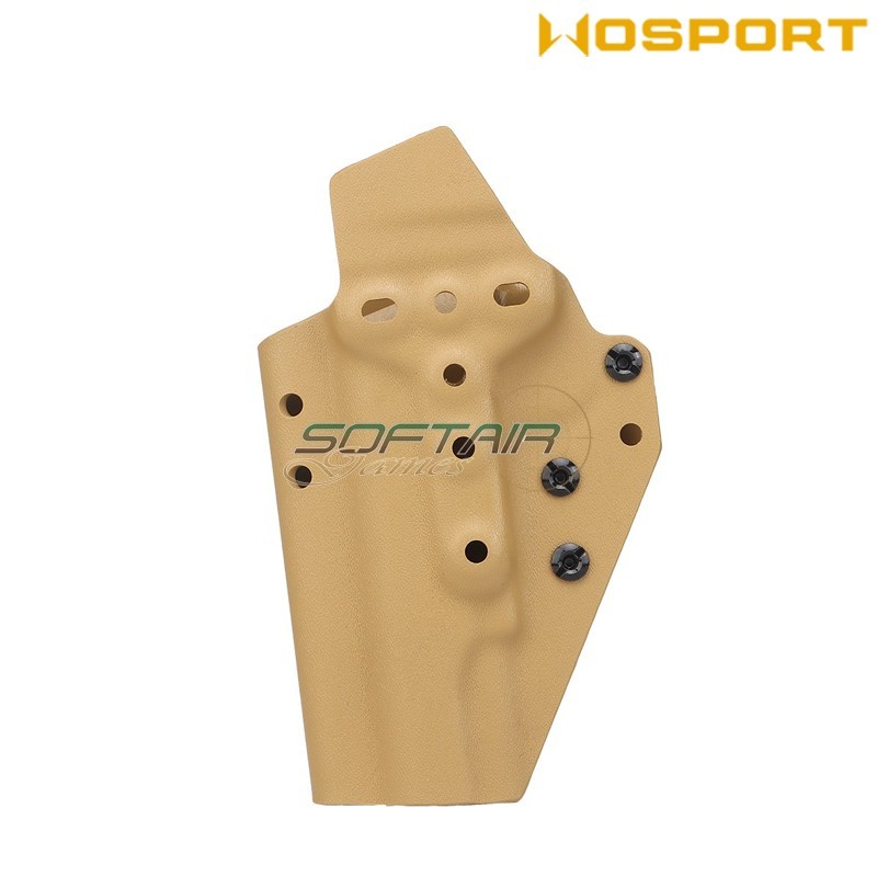 Holster quick pull TAN U.S. KYDEX for 1911 WoSport (wo-gbk14t)