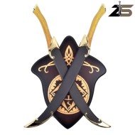 COPPIA PUGNALI FANTASY ORNAMENTALI Ispirati a Legolas ZSWORDS (047CU)