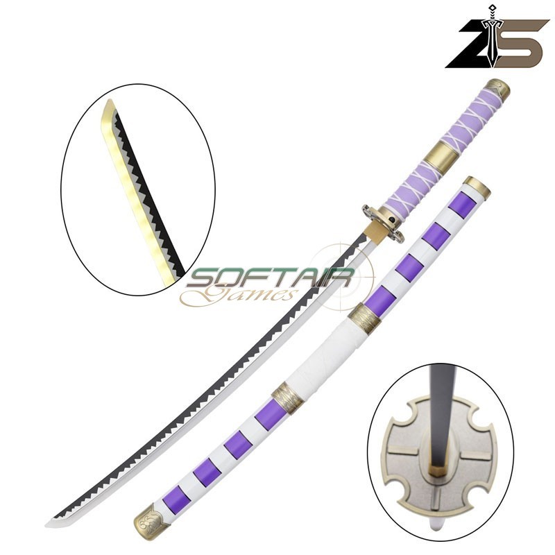 KATANA ORNAMENTALE con Illuminazione LED in Bamboo Nidai Kitetsu di Luffy ZSWORDS (ZS664-2GDWD-LS) KATANA ORNAMENTALE con Illuminazione LED in Bamboo Nidai Kitetsu di Luffy ZSWORDS (ZS664-2GDWD-LS)