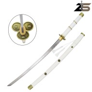 KATANA ORNAMENTALE Fatta a Mano Enma di Zoro Bianca ZSWORDS (ZS661W-HD) KATANA ORNAMENTALE Fatta a Mano Enma di Zoro Bianca ZSWORDS (ZS661W-HD)