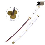 KATANA ORNAMENTALE Fatta a Mano Enma di Zoro Bianca ZSWORDS (ZS661W-SG) KATANA ORNAMENTALE Fatta a Mano Enma di Zoro Bianca ZSWORDS (ZS661W-SG)