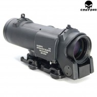 Ottica Elcan Specter Black 4x Magnifier + Punto Rosso Emerson (em5135)