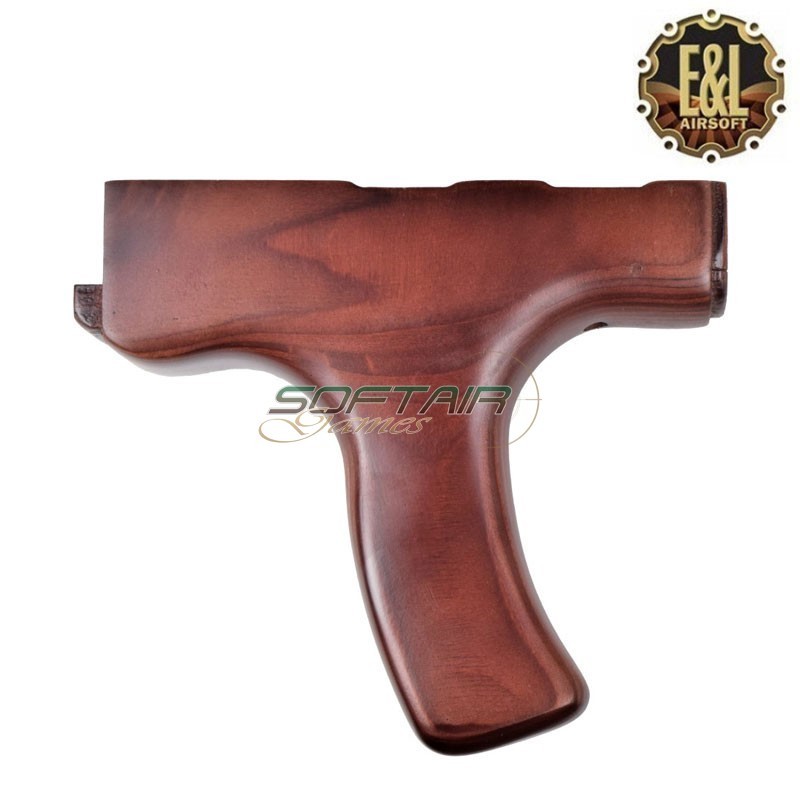 Wooden lower handguard with grip for aim series e&l (e&l-1111-03)