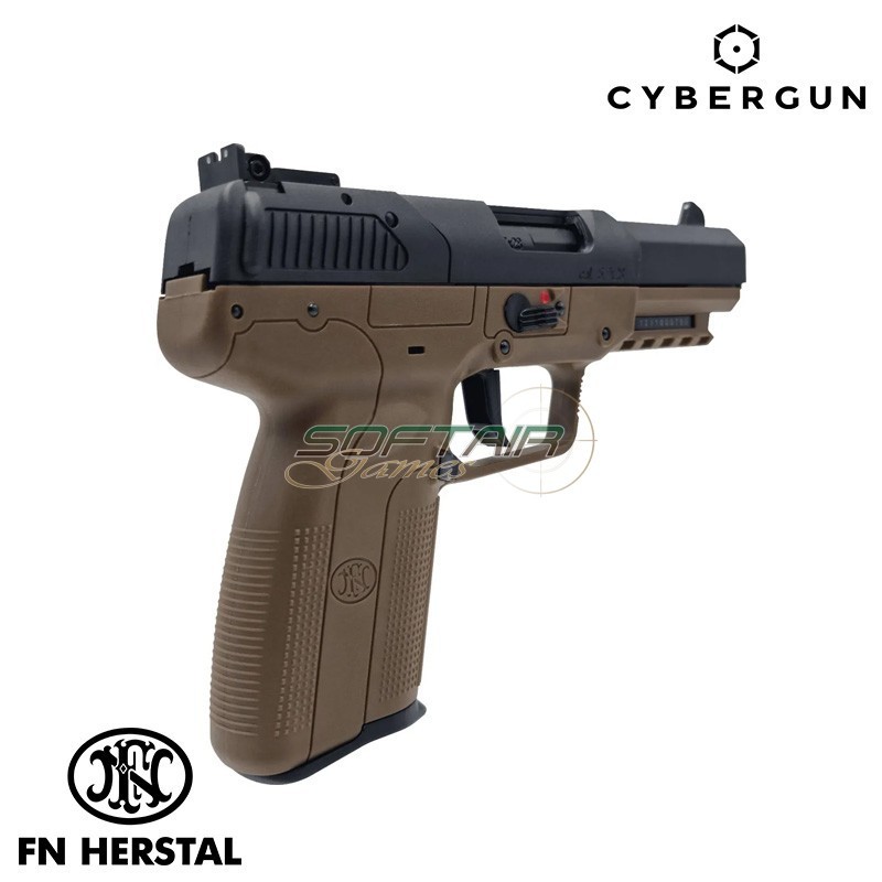 GAS Pistol Five/Seven DARK EARTH FN 5/7 Cybergun (200524)