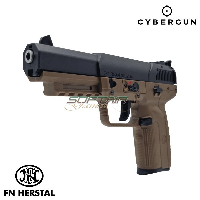 GAS Pistol Five/Seven DARK EARTH FN 5/7 Cybergun (200524)