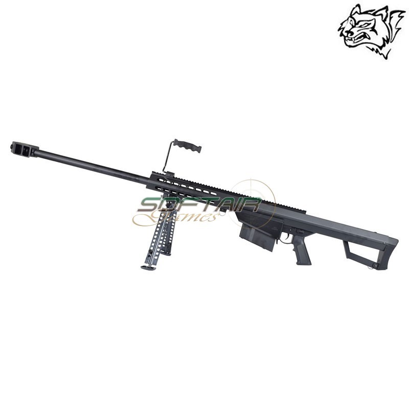 Fucile Elettrico M82 Full Metall Logato BARRET Nero Snow Wolf (SW-02)