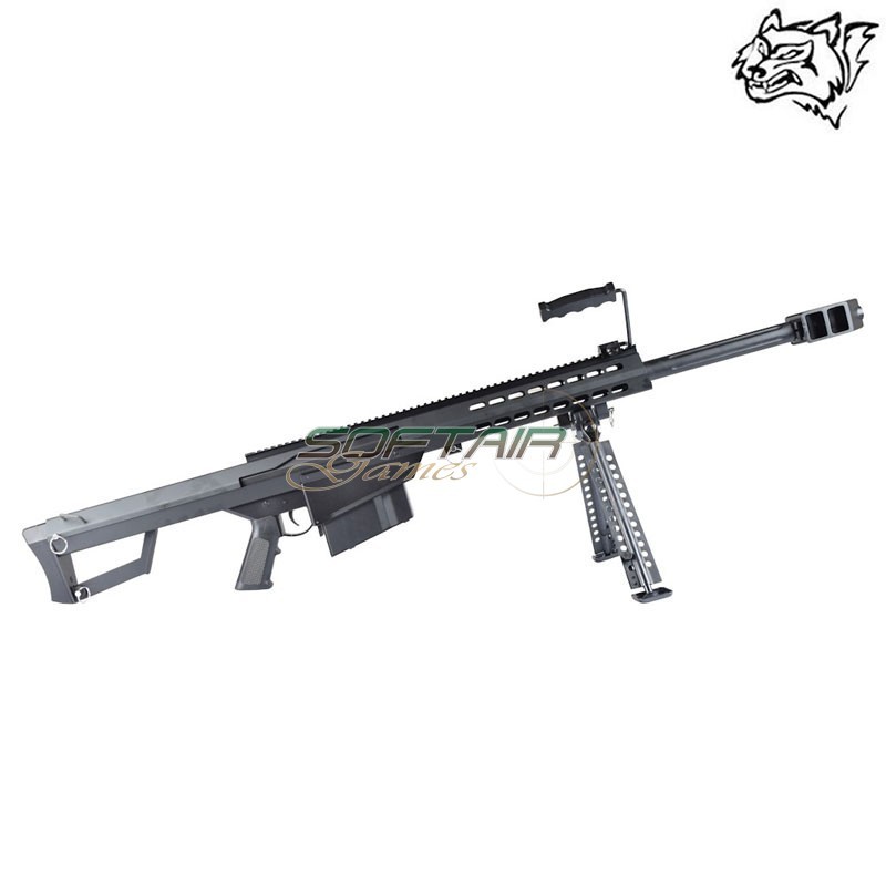 Electric Rifle M82A1 CQB Barret Logo Black SNOW WOLF (SW-02CQB)