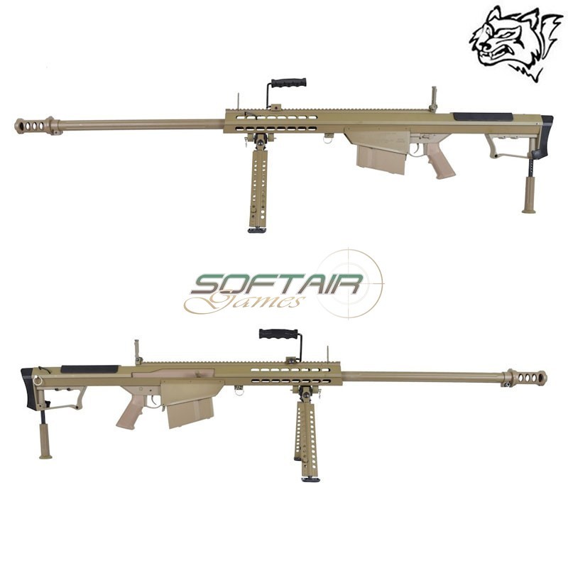 Fucile Sniper Bolt Action BARRET M107A1 TAN SNOW WOLF (SW-024ST)