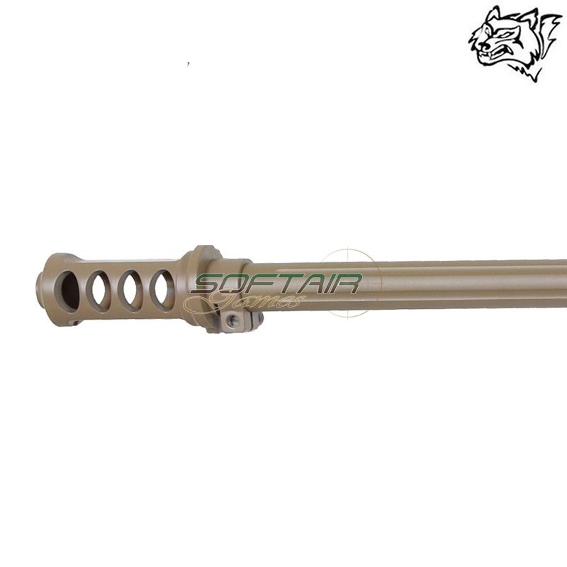 SNIPER RIFLE BOLT ACTION BARRET M107A1 TAN SNOW WOLF (SW-024S)