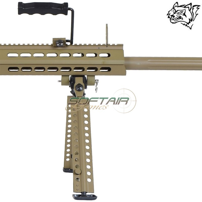 SNIPER RIFLE BOLT ACTION BARRET M107A1 TAN SNOW WOLF (SW-024S)