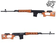 Sniper Rifle BOLT ACTION SVD Real Wood SNOW WOLF (SW-027W)