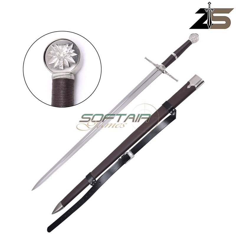 Spada fantasy ornamentale Serpentine Steel Sword Geralt di Rivia ZSWORDS (ZS637-2) Spada fantasy ornamentale Serpentine Steel Sword Geralt di Rivia ZSWORDS (ZS637-2)