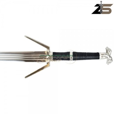 Ornamental fantasy sword Serpentine Silver Sword Geralt of Rivia ZSWORDS (ZS638)