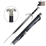Spada fantasy ornamentale Serpentine Silver Sword Geralt di Rivia ZSWORDS (ZS638) Spada fantasy ornamentale Serpentine Silver Sword Geralt di Rivia ZSWORDS (ZS638)